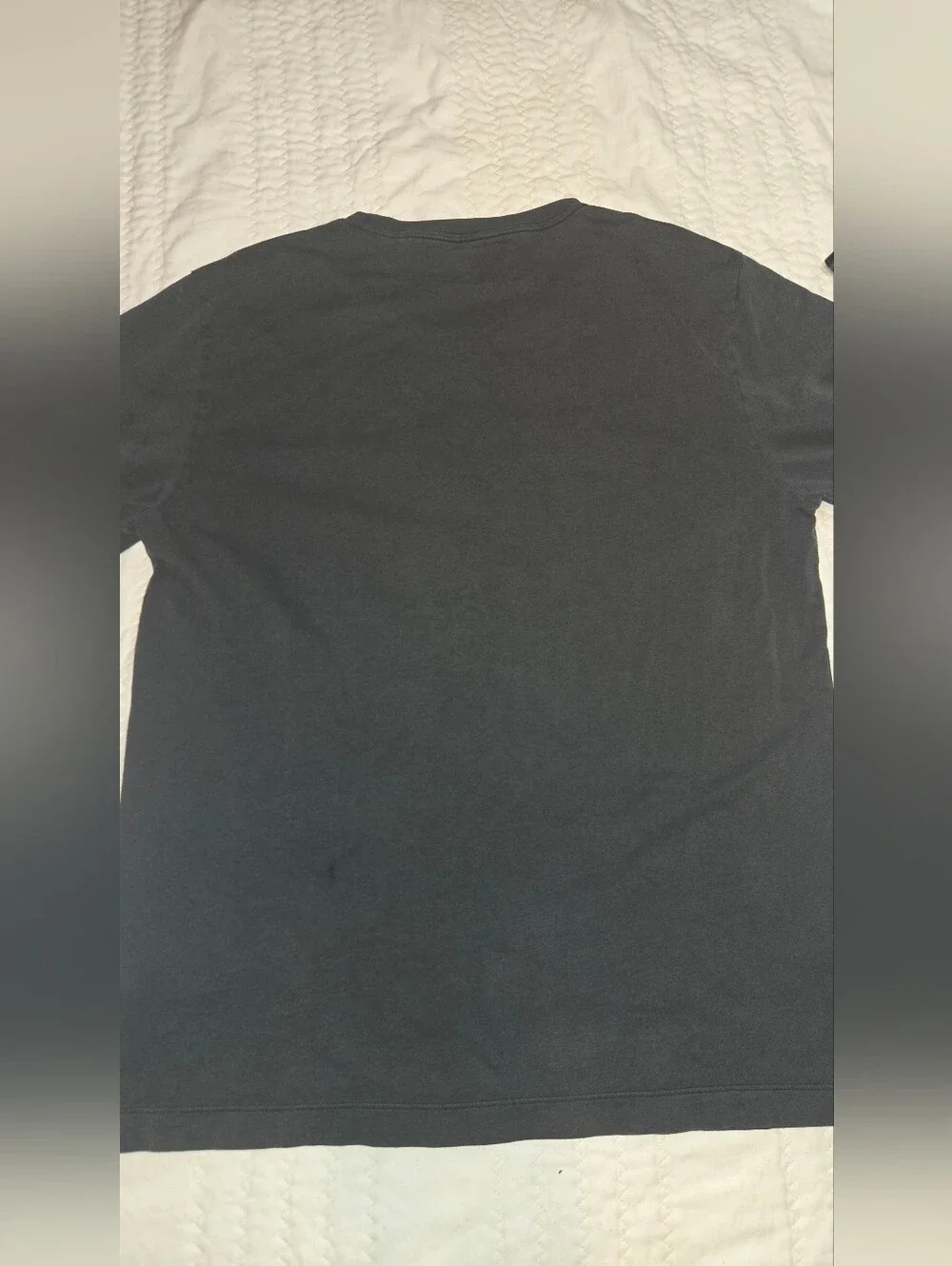 True Religion Black Tee with Gold Graphic Logo